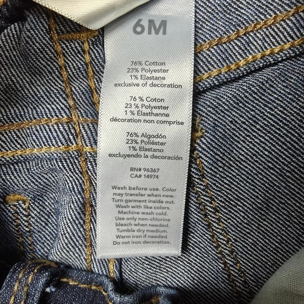 OshKosh B'gosh Jeans Girls Size 3-6 Months Blue Super Skinny Denim New‎